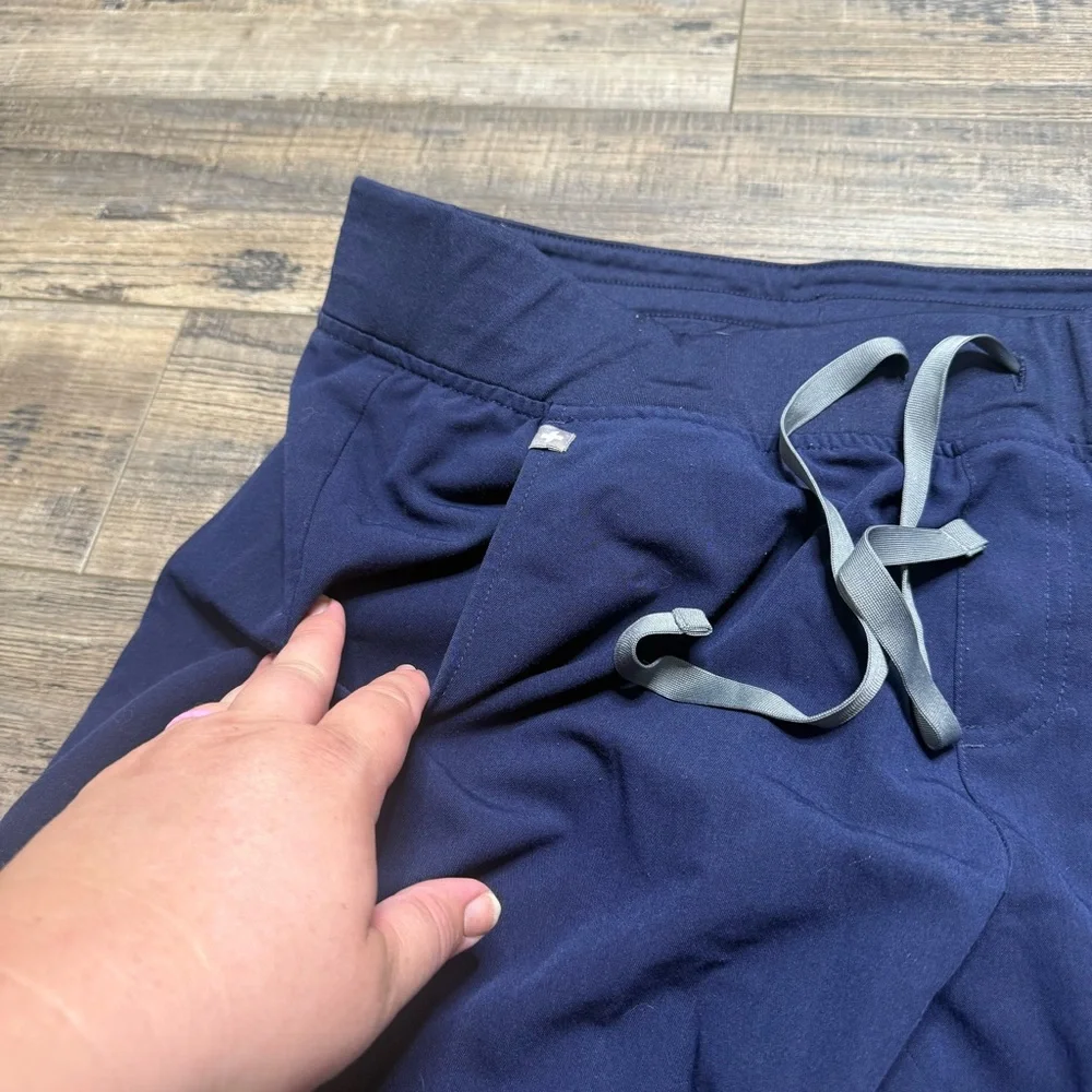 Figs Technical Collection Scrub Zamora Pants  Navy Blue - Picture 4 of 12